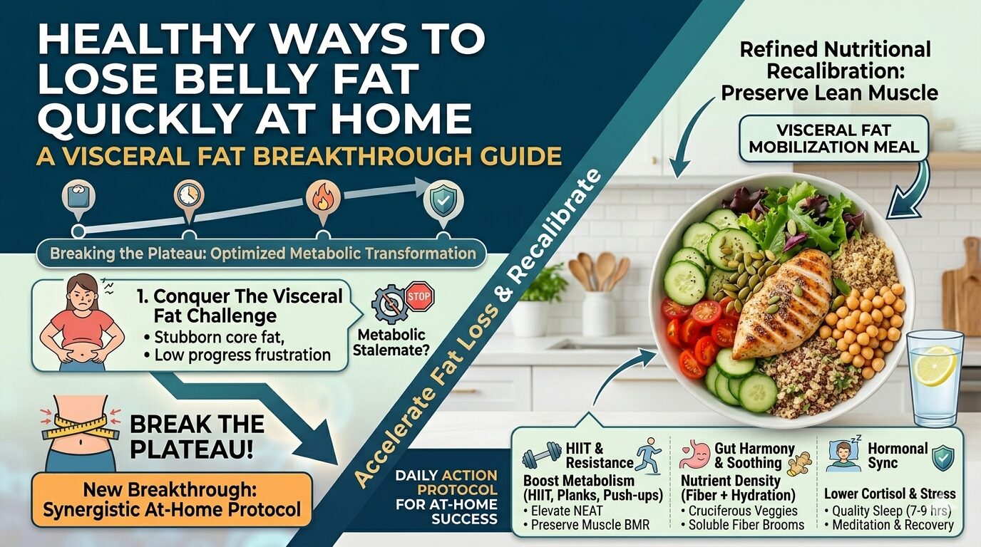 Healthy Ways to Lose Belly Fat Quickly at Home: Expert Guide